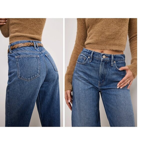 Good American | Good Barrel Relaxed Jeans Indigo740 - Picture 5 of 14